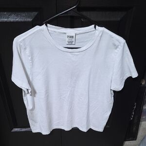 PINK Victoria's Secret White Crop Top